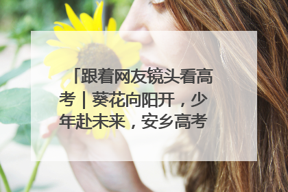 跟着网友镜头看高考｜葵花向阳开，少年赴未来，安乡高考首日的希望图景