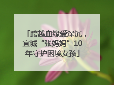 跨越血缘爱深沉，宜城“张妈妈”10年守护困境女孩