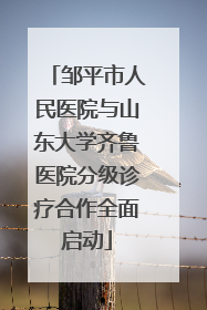 邹平市人民医院与山东大学齐鲁医院分级诊疗合作全面启动