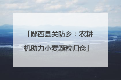 郧西县关防乡：农耕机助力小麦颗粒归仓