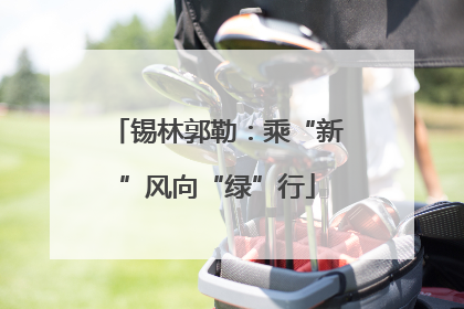 锡林郭勒：乘“新”风向“绿”行
