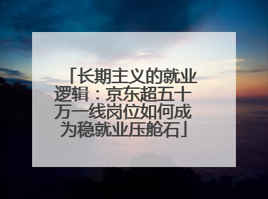长期主义的就业逻辑：京东超五十万一线岗位如何成为稳就业压舱石