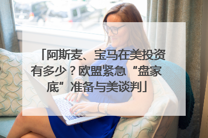 阿斯麦、宝马在美投资有多少？欧盟紧急“盘家底”准备与美谈判