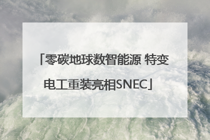 零碳地球数智能源 特变电工重装亮相SNEC