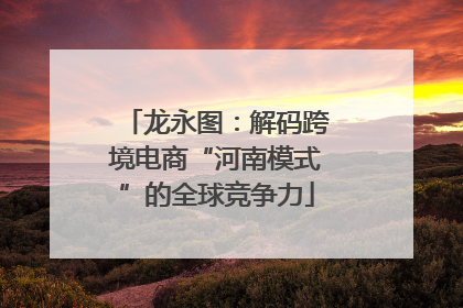 龙永图：解码跨境电商“河南模式”的全球竞争力