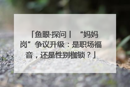 鱼眼·探问丨 “妈妈岗”争议升级：是职场福音，还是性别枷锁？