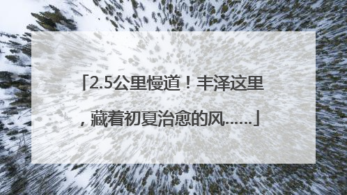 2.5公里慢道！丰泽这里，藏着初夏治愈的风……