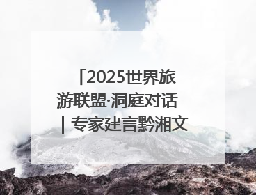 2025世界旅游联盟·洞庭对话｜专家建言黔湘文旅协同发展：聚焦产品稀缺性 深化区域经验共享