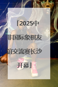 2025中非国际象棋友谊交流赛长沙开幕