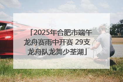 2025年合肥市端午龙舟赛雨中开赛 29支龙舟队龙舞少荃湖