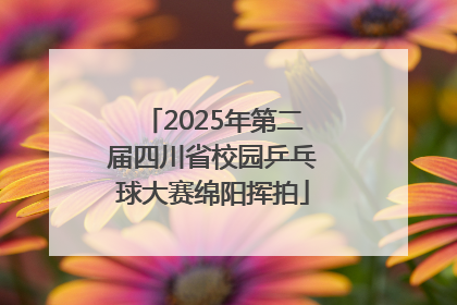 2025年第二届四川省校园乒乓球大赛绵阳挥拍