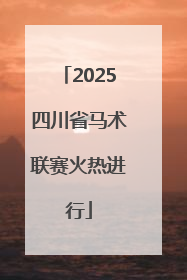 2025四川省马术联赛火热进行