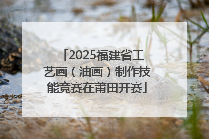 2025福建省工艺画（油画）制作技能竞赛在莆田开赛