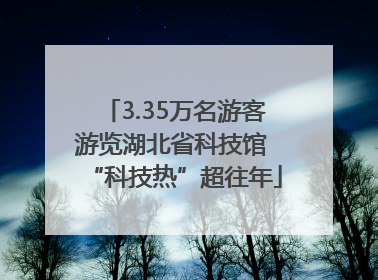3.35万名游客游览湖北省科技馆 “科技热”超往年
