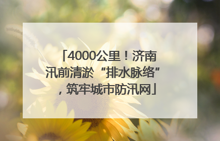 4000公里！济南汛前清淤“排水脉络”，筑牢城市防汛网