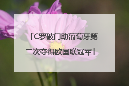 C罗破门助葡萄牙第二次夺得欧国联冠军