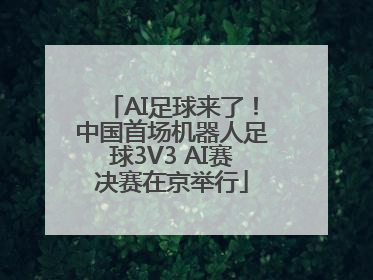 AI足球来了！中国首场机器人足球3V3 AI赛决赛在京举行